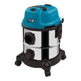 Koma Tools Aspirador Seco/Húmedo AS-1400 1400W 20L Acero Inoxidable con Filtro HEPA