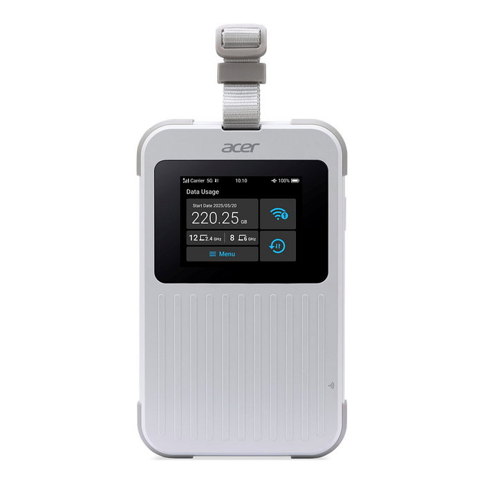 Acer Connect M6E 5G Mobile Wi-Fi 6E Enrutador Portátil con Pantalla Táctil de 8000 mAh Acer Connect M6E 5G Mobile Wi-Fi 6E Enrutador Portátil con Pantalla Táctil de 8000 mAh
