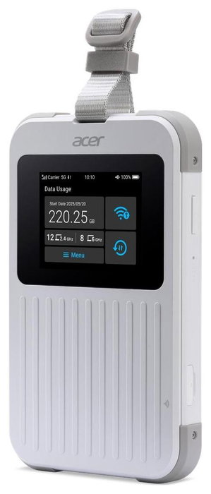 Acer Connect Enduro M6E 5G Router Móvil GSM Wi-Fi 6E 2.4/5/6 GHz 300/1200/1200 Mbps 5G 4G LTE Batería 8000 mAh Blanco