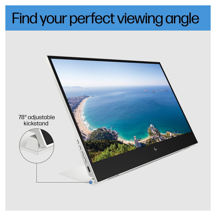 HP E14 G4 Monitor Portátil 14" (35,6 cm) - Panel IPS Full HD 1920 x 1080, USB-C, 5 ms, Plata - E-Series