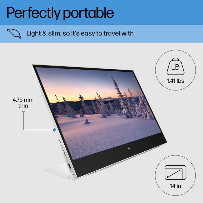 HP E14 G4 Monitor Portátil 14 IPS Full HD Plata HP E14 G4 Monitor Portátil 14 IPS Full HD Plata
