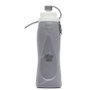 IRISANA Botella de Silicona Plegable Gris 500ml