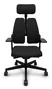 NOWY STYL Silla Xilium con Mecanismo Sincro, Brazos 3D y Cabecero Negro