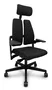 NOWY STYL Silla Xilium con Mecanismo Sincro, Brazos 3D y Cabecero Negro