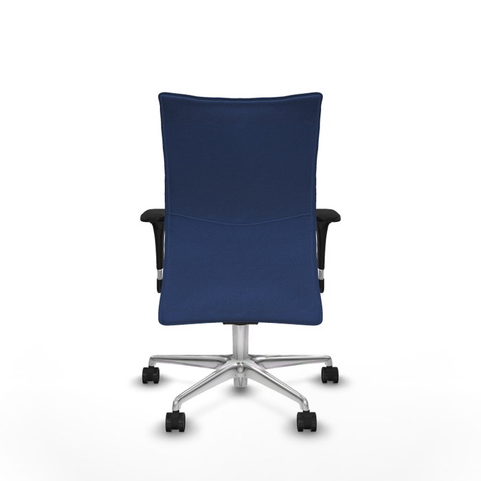 PIQUERAS Y CRESPO Silla Albacete confidente con mecanismo Sincro, Azul marino