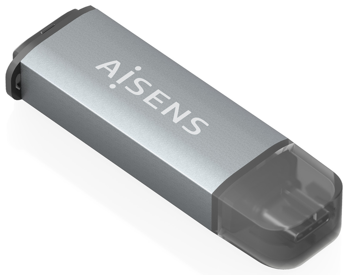 AISENS Multilector Externo ASCR-2C10-GR Gris USB-C