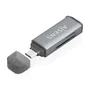 Aisens ASCR-2C10-GR Lector de Tarjetas SD, Micro SD, MMC, USB-C (3.2 Gen 1) Plug & Play - Color Gris
