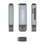 AISENS Lector de tarjetas ASCR-2C10-GR USB-C Gris