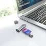 AISENS Lector de tarjetas ASCR-2C10-GR USB-C Gris
