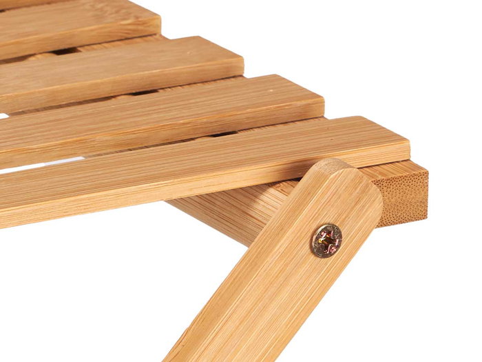 Giftdecor Estanteria Bambu 4 Baldas Plegable Natural 40x45x7 cm (Set de 4)