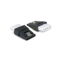 DeLOCK Adaptador de alimentación 4 pin Molex a 15 pin SATA con clip metálico 65046