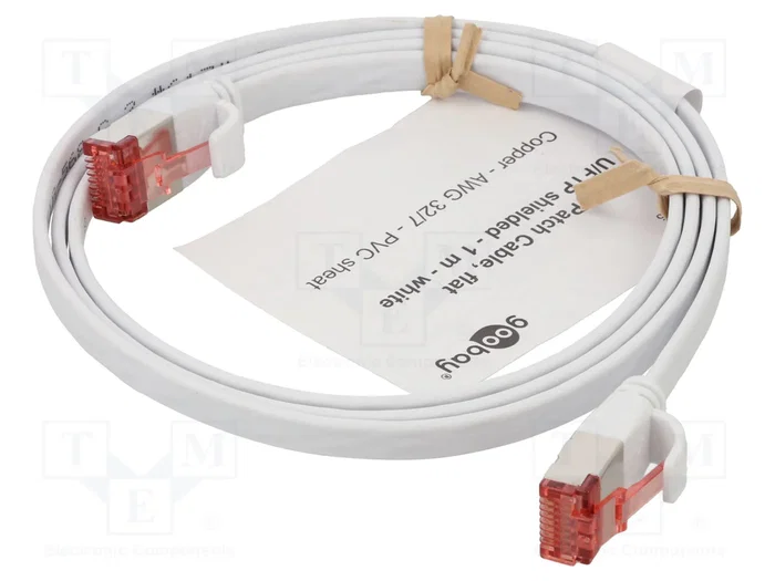 GOOBAY Patch Cord Cat 6 U/FTP 1m Blanco
