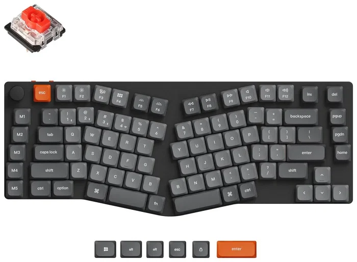 Keychron K15M-H1 Teclado Mecánico 75% Alice Red Switch RGB Hot-Swap Inalámbrico Bluetooth/2.4GHz USB-C - Disposición ES Keychron K15M-H1 Teclado Mecánico 75% Alice Red Switch RGB Hot-Swap Inalámbrico Bluetooth/2.4GHz USB-C - Disposición ES