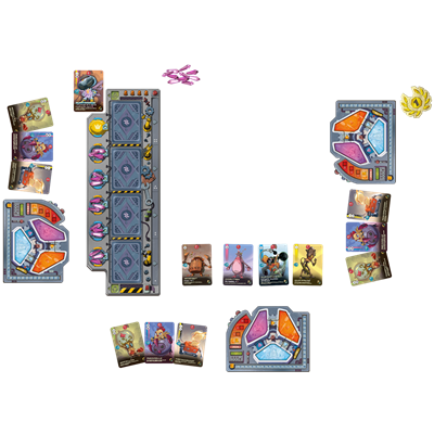 dV Giochi Rumblebots DVG9067 - Juego de Mesa Estratégico de Combate con Robots, Cartas y Cristales, a Partir de 12 Años, Edición en Español