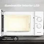 Grunkel MWG-25GRILL Microondas con grill 25L Blanco y Negro