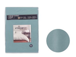 Giftdecor Set 3 Sábanas 90 cm Color Verde Menta (Encimera 160x245cm, Bajera 90x200cm, Almohada 45x110cm) (Set de 12)