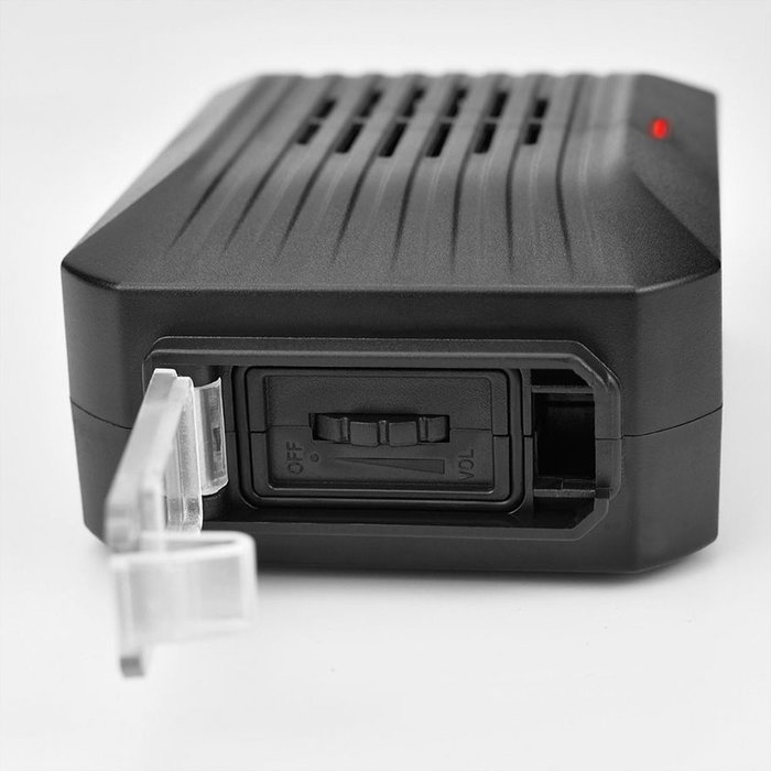 Weitech Ahuyentador Sonoro de Palomas para Exterior, 20-40 m², 85 db, Repelente de Aves con Flash
