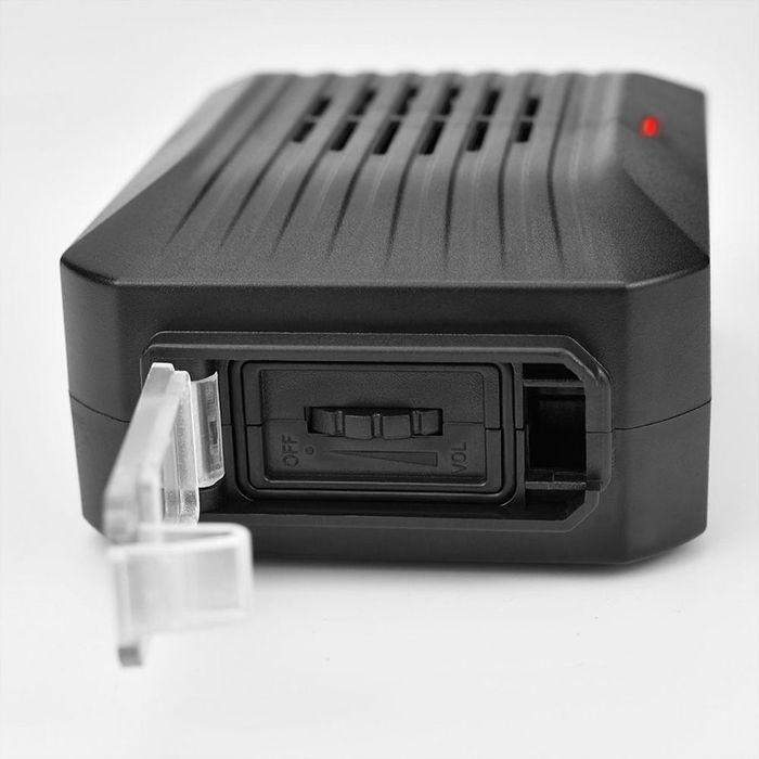 Weitech Ahuyentador Sonoro de Palomas para Exterior, 20-40 m², 85 db, Repelente de Aves con Flash