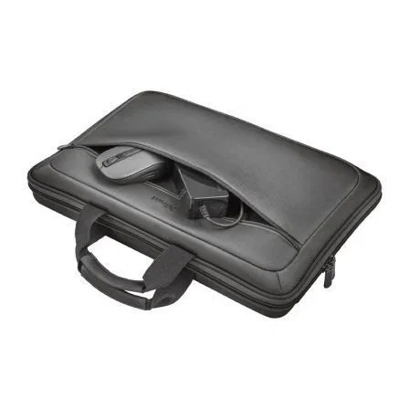 Maletín Trust York para Portátiles hasta 15.6"/ Rígido/ Cinta para Troley/ Gris