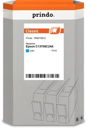 Prindo PRIET06C2 Classic Cartucho de tinta cian 70ml