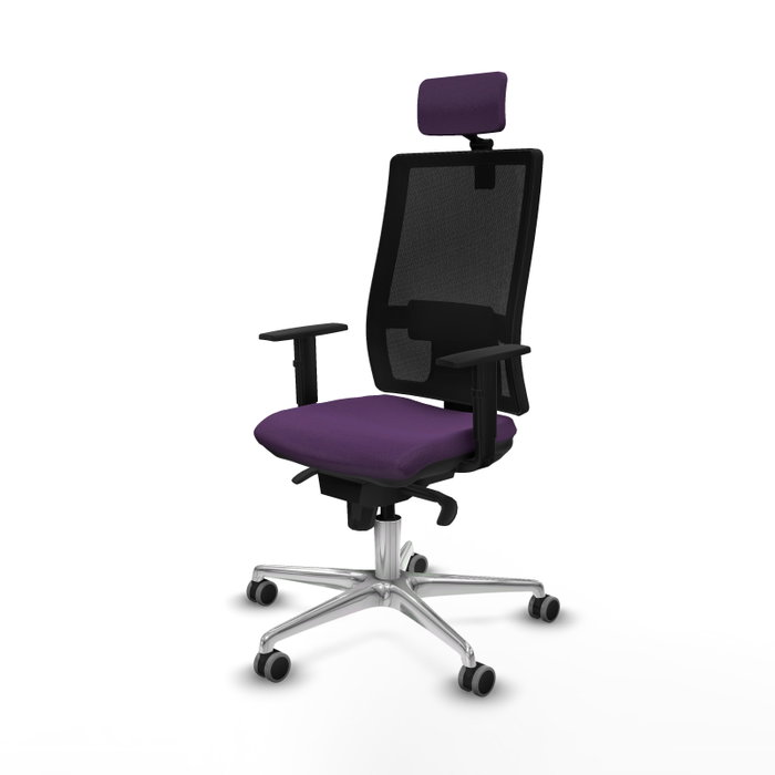 PIQUERAS Y CRESPO Silla de oficina Horna con mecanismo Sincro, Morado y Negro PIQUERAS Y CRESPO Silla de oficina Horna con mecanismo Sincro, Morado y Negro