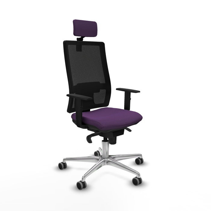 PIQUERAS Y CRESPO Silla de oficina Horna con mecanismo Sincro, Morado y Negro PIQUERAS Y CRESPO Silla de oficina Horna con mecanismo Sincro, Morado y Negro