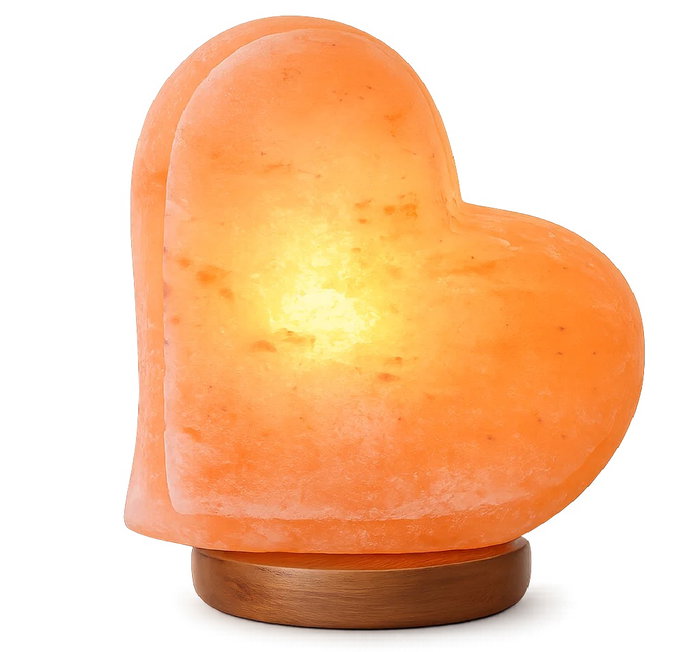 DKD Home Decor Lámpara de Sobremesa de Sal del Himalaya Rosa