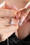 Heliophilia Silver NRZ999195 Conjunto de Collar y Pendientes de Plata de Ley 925 Baño de Rodio Circonita Rosa Plata y Rosa Elegante 148 caracteres