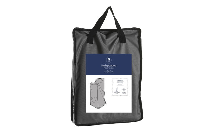DKD Home Decor Funda de Poliéster para Sillas, Gris Oscuro, 66x66x120 cm