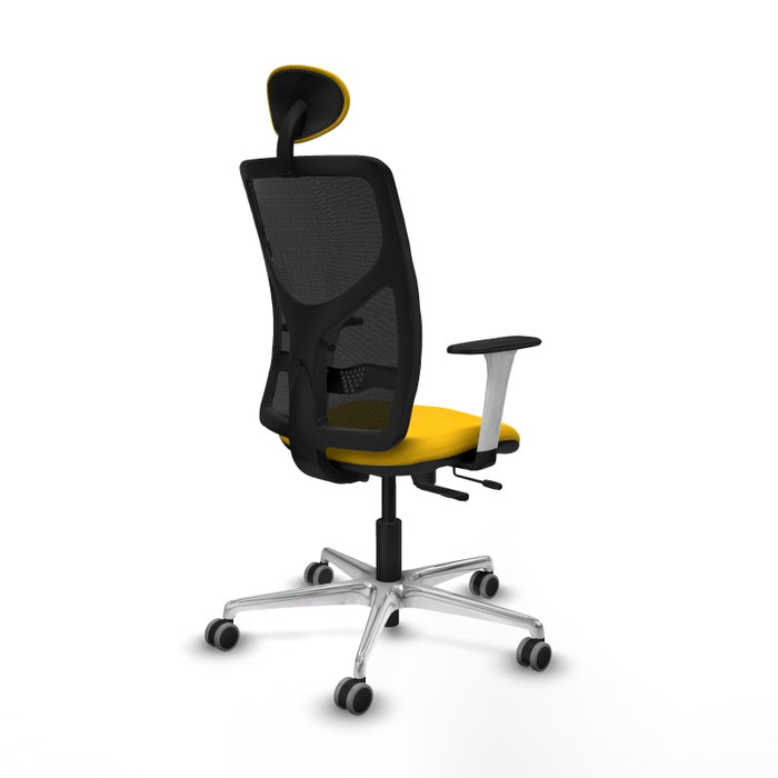 PIQUERAS Y CRESPO Silla de oficina Motilla con mecanismo Sincro/Traslack, Amarillo y Negro PIQUERAS Y CRESPO Silla de oficina Motilla con mecanismo Sincro/Traslack, Amarillo y Negro