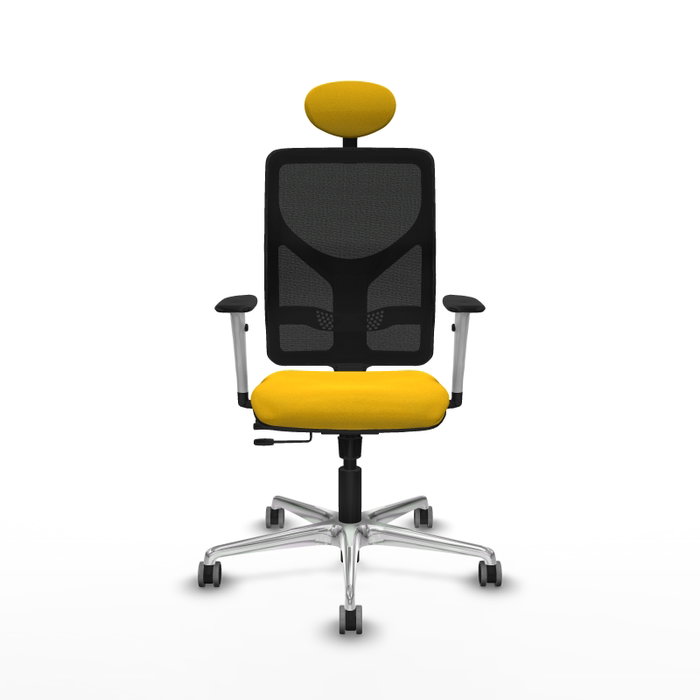PIQUERAS Y CRESPO Silla de oficina Motilla con mecanismo Sincro/Traslack, Amarillo y Negro PIQUERAS Y CRESPO Silla de oficina Motilla con mecanismo Sincro/Traslack, Amarillo y Negro