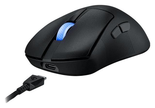 Asus ROG Keris II Ace Wireless Ratón Gaming Negro 42000 DPI USB Bluetooth 2.4 GHz