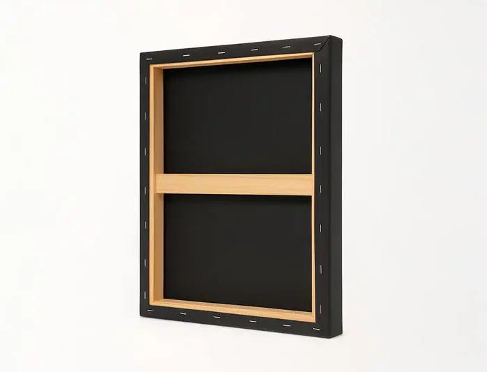 Liderpapel Bastidor 12P Lienzo Grapado Algodón 100% Negro 46x61 cm Gramaje 320g/m2 Certificado FSC