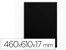 Liderpapel Bastidor 12P Lienzo Grapado Algodón 100% Negro 46x61 cm Gramaje 320g/m2 Certificado FSC