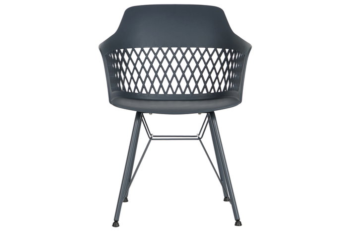 DKD Home Decor Silla PP Metal Azul Marino DKD Home Decor Silla PP Metal Azul Marino