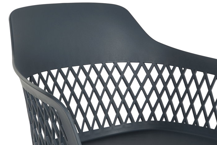 DKD Home Decor Silla PP Metal Azul Marino DKD Home Decor Silla PP Metal Azul Marino