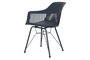 DKD Home Decor Silla PP Metal Azul Marino
