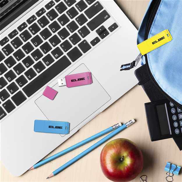 Elbe USB-332 Pack de 3 Pendrives 32GB USB 2.0 - Azul, Amarillo, Rosa