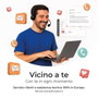 Savefamily Smartwatch con caja blanca y correa de tejido raspberry