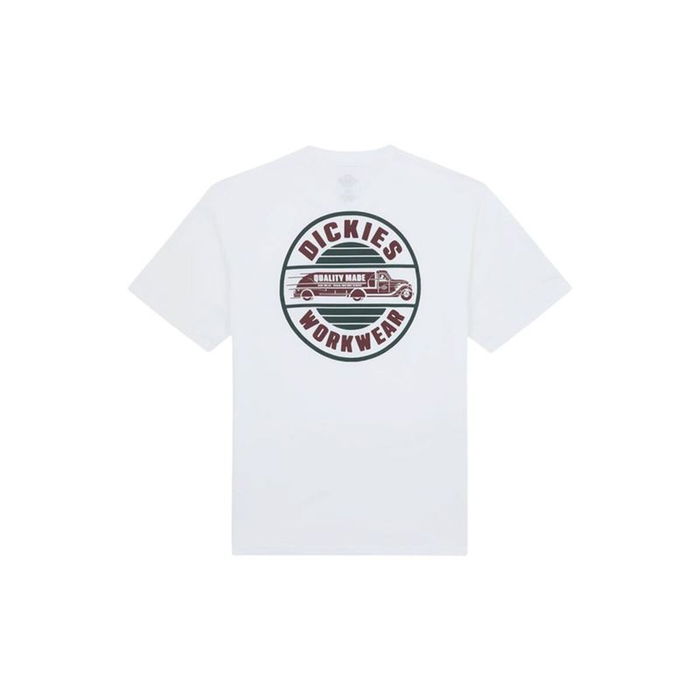 Camiseta de Manga Corta Hombre Dickies Circle Ss Blanco 10 Años