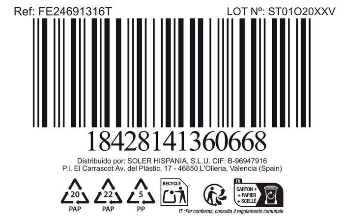 Inde Tarro de Cocina Faro de Bambú con Tapa - Diámetro 13 cm, Altura 16 cm (24 Unidades)