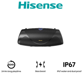 Hisense 20019369 Altavoz portátil estéreo 140 W Negro