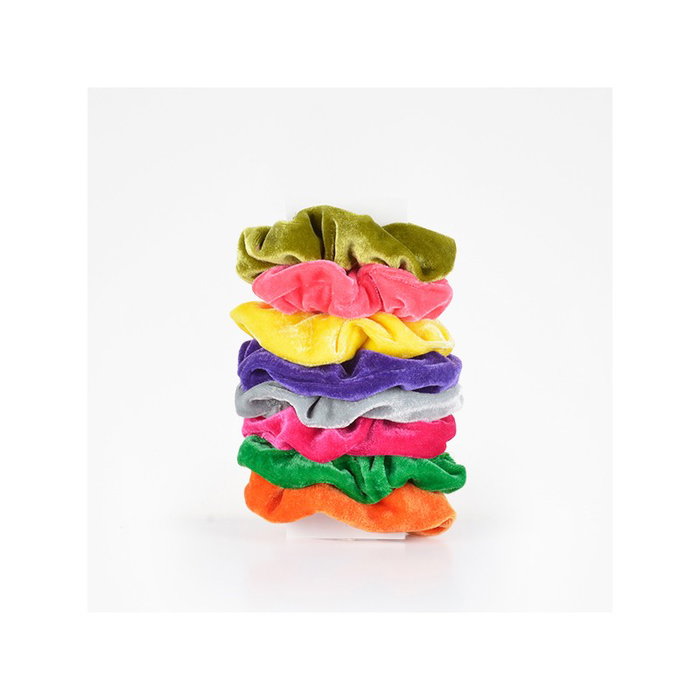 Bifull Coleteros Terciopelo Colores Hairband Velver 02 Pack 8 Unidades