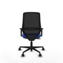 PIQUERAS Y CRESPO Silla de oficina Mardos con mecanismo Sincro, Azul/Negro