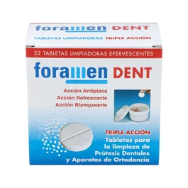 ORADENT Tableta De Limpieza Para Protesis 30 Unidades