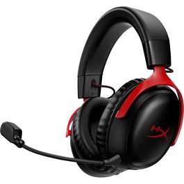 HyperX Cloud III Wireless Gaming Headset, negro/rojo