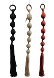 DKD Home Decor Decoración de Pared de Bolas de Algodón, Surtido de 3 Colores