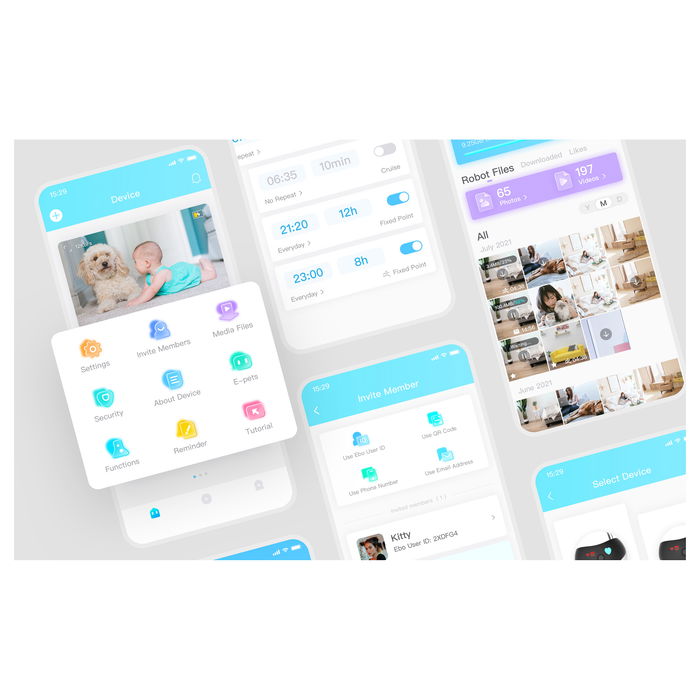 Enabot EBO Air Robot con Cámara 1080p, Seguimiento IA, LiDAR y Control por App