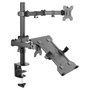 Equip Soporte de escritorio articulado doble brazo para monitor y portátil 13-32 pulg.