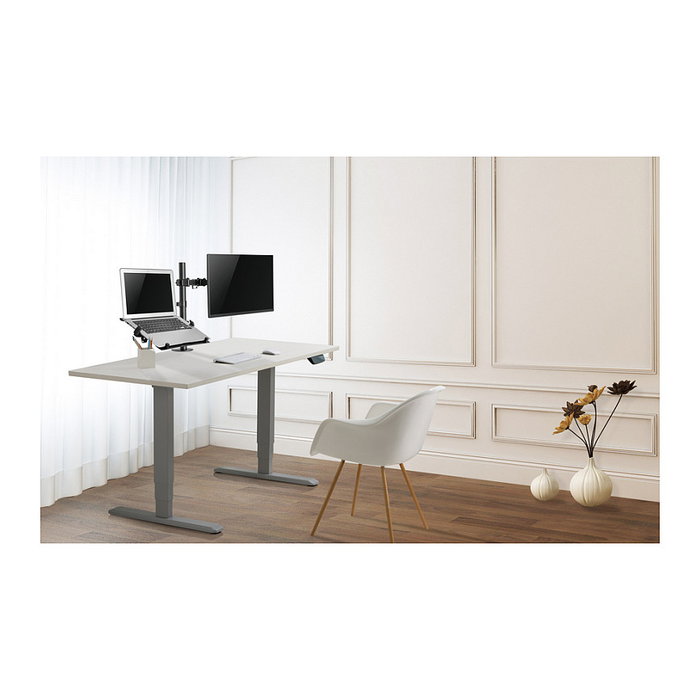 Equip Soporte de escritorio articulado doble brazo para monitor y portátil 13-32 pulg.